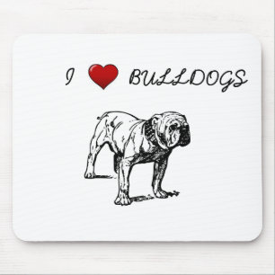 Liefde bulldogs muismat