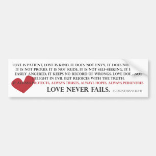Liefde Bumpersticker