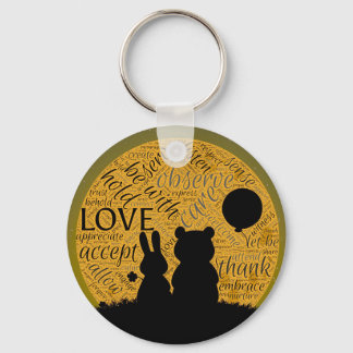 Liefde bunny sleutelhanger