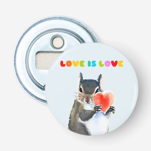 Liefde Button Flesopener