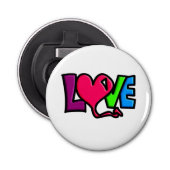 Liefde Button Flesopener (Voorkant)