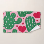 Liefde Cactus Patroon Bad Handdoek (Handdoek)