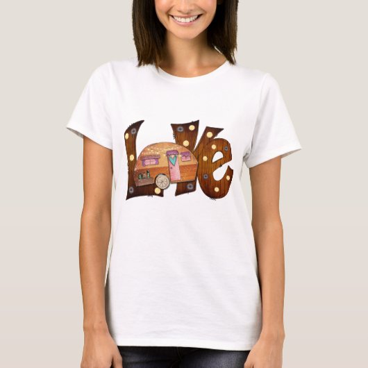 Liefde Camping  T-shirt (Voorkant)