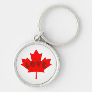liefde Canada Dag rode dovenketen Sleutelhanger
