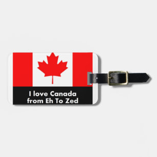 Liefde Canada van Eh tot Zed Bagagelabel