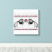 Liefde Canvas Afdruk (Insitu (Houten vloer))