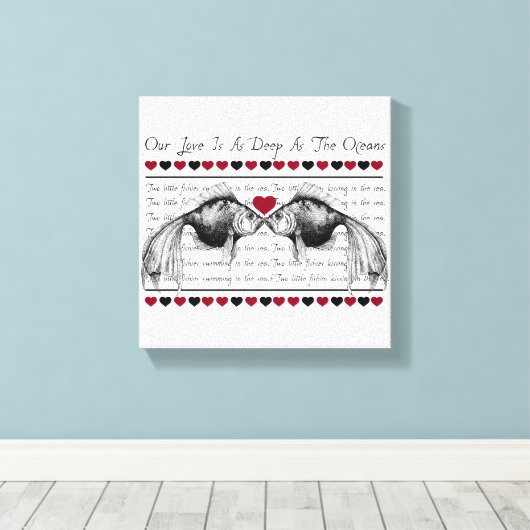 Liefde Canvas Afdruk (Insitu (Houten vloer))