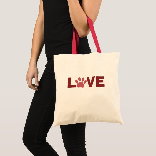 Liefde Canvas tas met pooafdrukken (Voorkant (product))