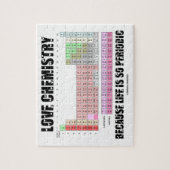 Liefde chemie omdat het leven zo periodiek is legpuzzel (Verticaal)
