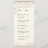 Liefde & Cherish Blue Hydrangea Floral Wedding Menu (Voorkant)