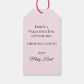 Liefde Cherub Angels met Red Heart Cadeaulabel (Achterkant)