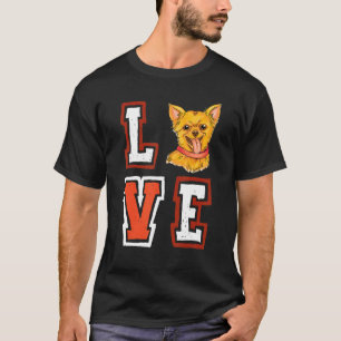 Liefde Chihuahua Dierlijke Pup Puppy Huisdier Hond T-shirt