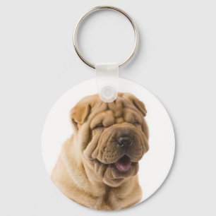 Liefde Chinese Shar Pei Puppies Hond Sleutelhanger