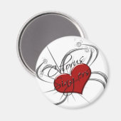 Liefde Chorus Zangers Hart Magneet (Voorkant / Achterkant)