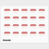 Liefde Circle Dank jullie Stickers (Vel)