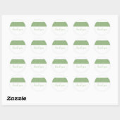 Liefde Circle Dank jullie Stickers (Vel)