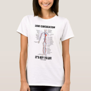 Liefde circulatie is de sleutel tot het leven t-shirt