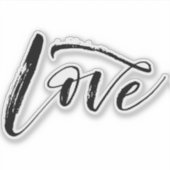 Liefde Clear Vinyl Custom Cut Sticker (Voorkant)