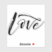 Liefde Clear Vinyl Custom Cut Sticker (Vel)