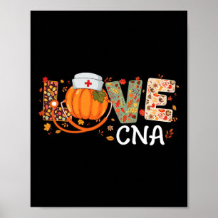 Liefde Cna Pompoen Herfst Val Verpleegkundige Than Poster