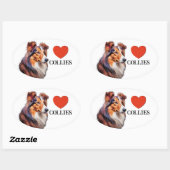 LIEFDE COLLIES OVALE STICKER (Vel)