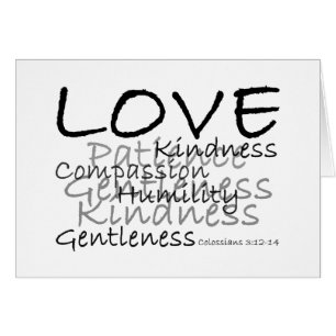 Liefde (Colossians 3)-kaart