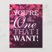 Liefde concept met hart briefkaart (Voorkant)