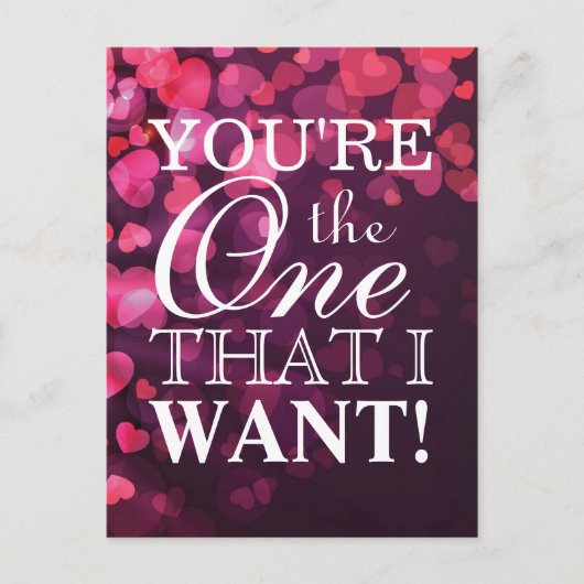 Liefde concept met hart briefkaart (Voorkant)