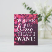 Liefde concept met hart briefkaart (Staand voorkant)