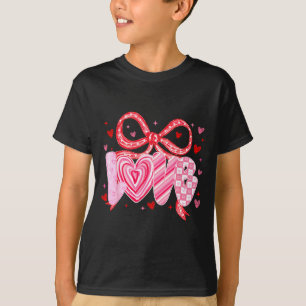 Liefde Coquette Strik Luipaard Harten Valentijn Vr T-shirt