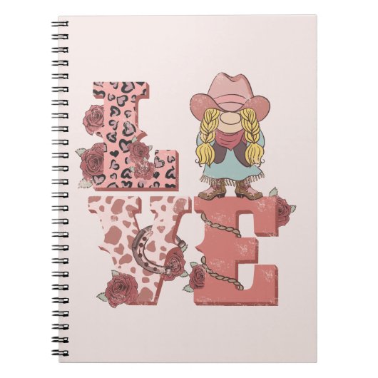 Liefde & Cowgirl Spirit – Country Style Notitieboek (Voorkant)