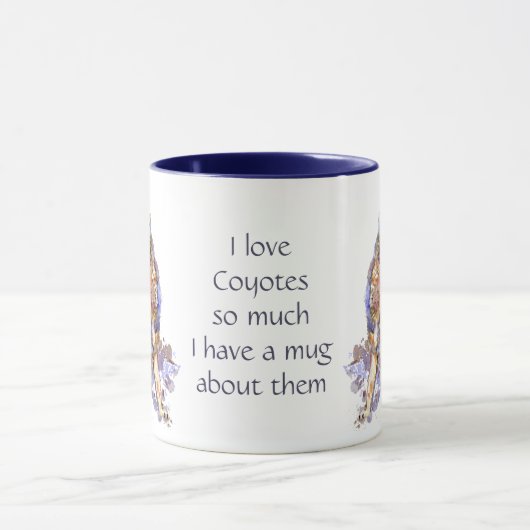 Liefde Coyotes, zo'n fun Quote Gezegde Mok (Midden)