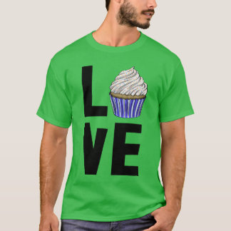 Liefde Cupcake familie T-shirt