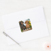 Liefde Dachshund Puppy Dog Sticker / zeehond (Envelop)