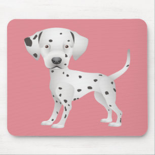 Liefde Dalmatische Puppies Hond Roze Muismat