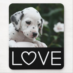 Liefde Dalmatische Puppy Hond Muismat