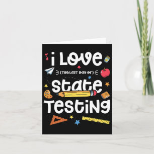 Liefde (de laatste dag van de staat) testen leraar kaart