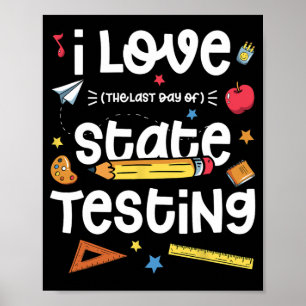 Liefde (de laatste dag van de staat) testen leraar poster