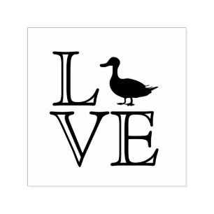 Liefde Decoratief Script Duck Egg Stamp Zelfinktende Stempel