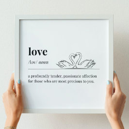 Liefde Definitie Zwanen Poster