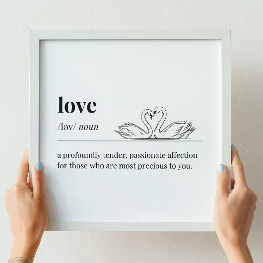 Liefde Definitie Zwanen Poster