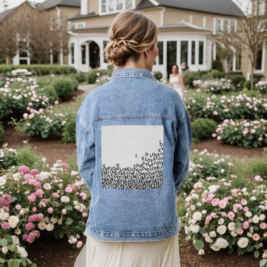 Liefde Denim Jacket (Huwelijk Achterkant)