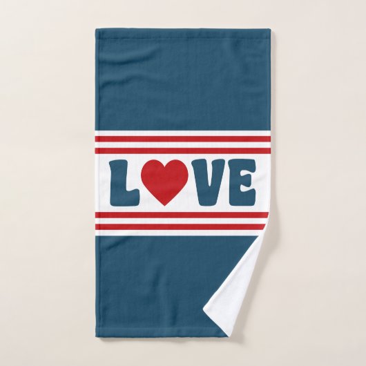 Liefde design bad handdoek (Handdoek)