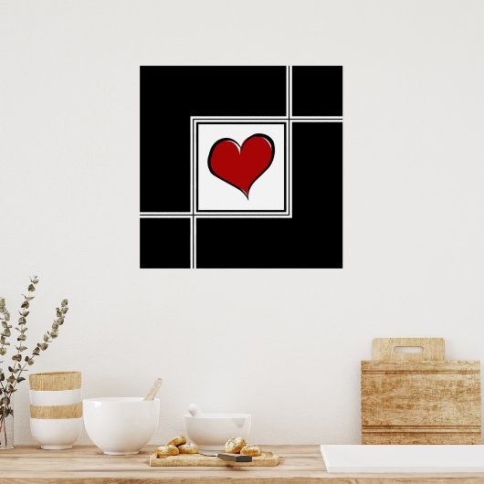 Liefde design poster (Keuken)