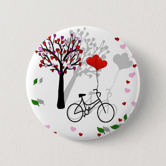 Liefde design ronde button 5,7 cm (Voorkant)