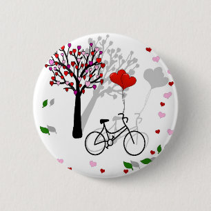 Liefde design ronde button 5,7 cm