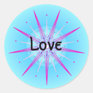 Liefde (deugd sticker) ronde sticker