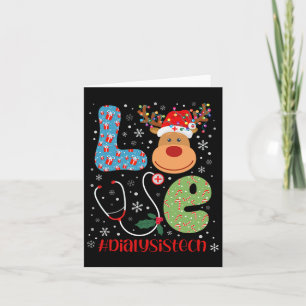 Liefde Dialyse Tech Life Kerstmis Rendier Xmas Te Kaart