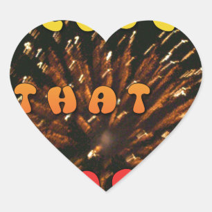 Liefde die Abstracte Art Design Print aanwakkert Hart Sticker