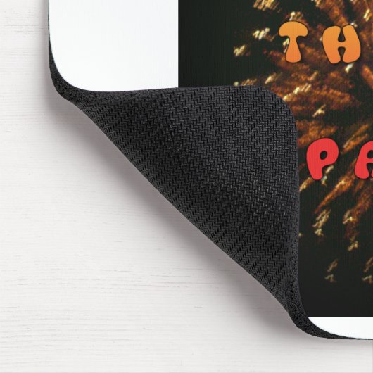 Liefde die Abstracte Art Design Print aanwakkert Muismat (Hoek)